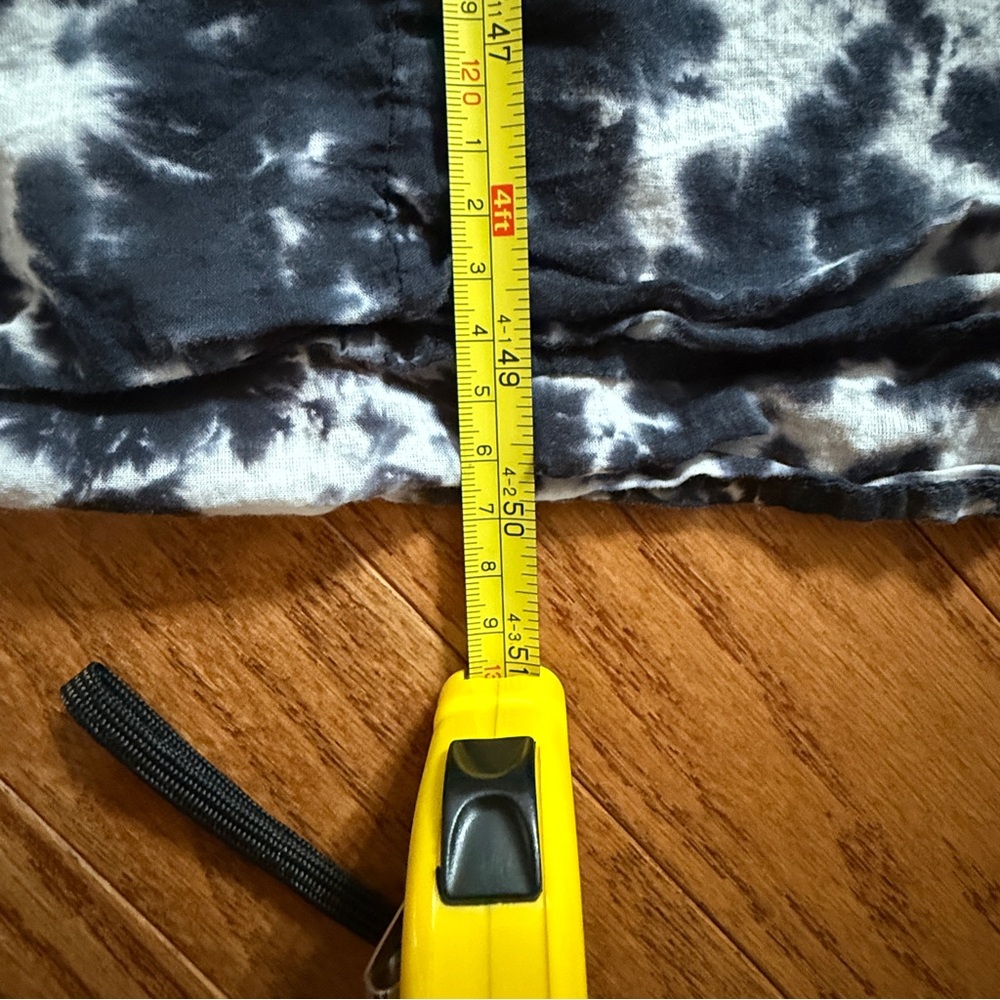 Earthbound TradingCo- 100% Cotton Tie Dye Black and White Maxi Dress- Size Large - Picture 15 of 15
